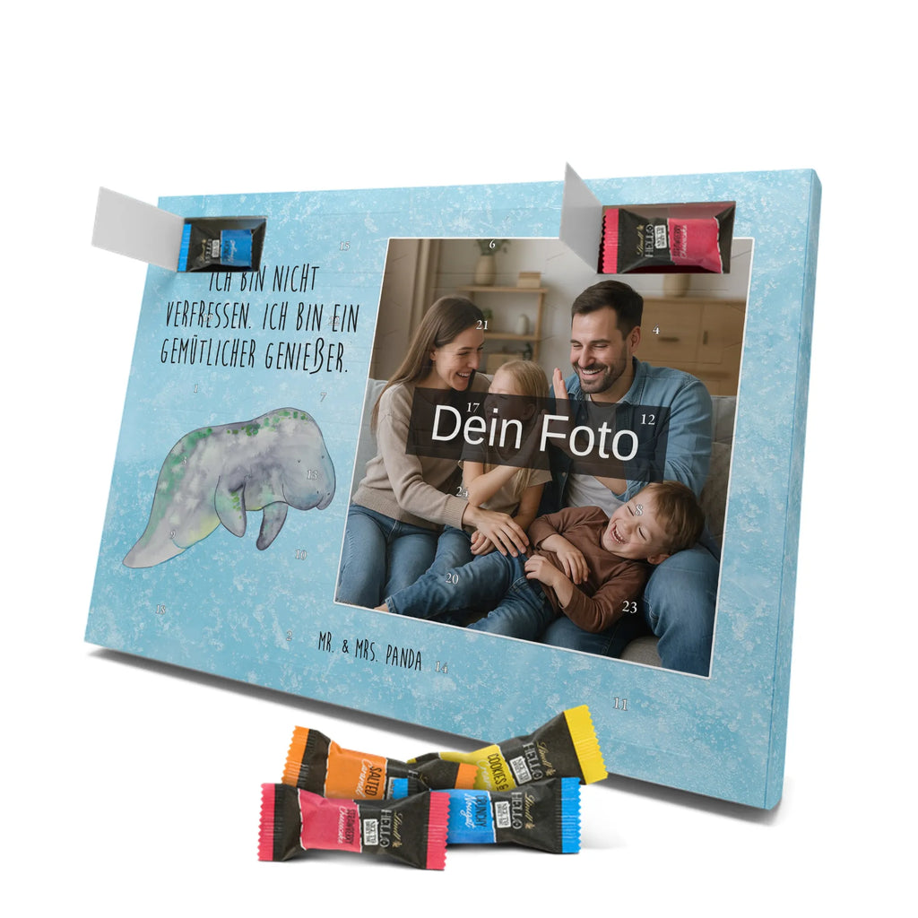Personalisierter Schoko Foto Adventskalender Seekuh Chillen Personalisierter Schoko Foto Adventskalender, Meerestiere, Urlaub, Meer, Seekühe, Seekuh, Abnehmen, Diät, Zucker, Süßigkeiten, Diätwahn, Essen