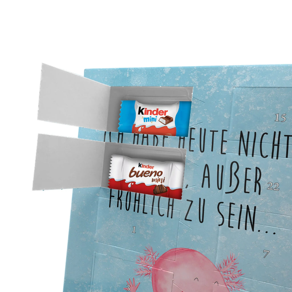 Personalisierter Schoko Foto Adventskalender Axolotl Hurra Personalisierter Schoko Foto Adventskalender, Molch, Axolotl, Lurche, Axolot, Schwanzlurch, Fröhlich, Spaß, Motivation, Freude, Zufriedenheit, Lurch