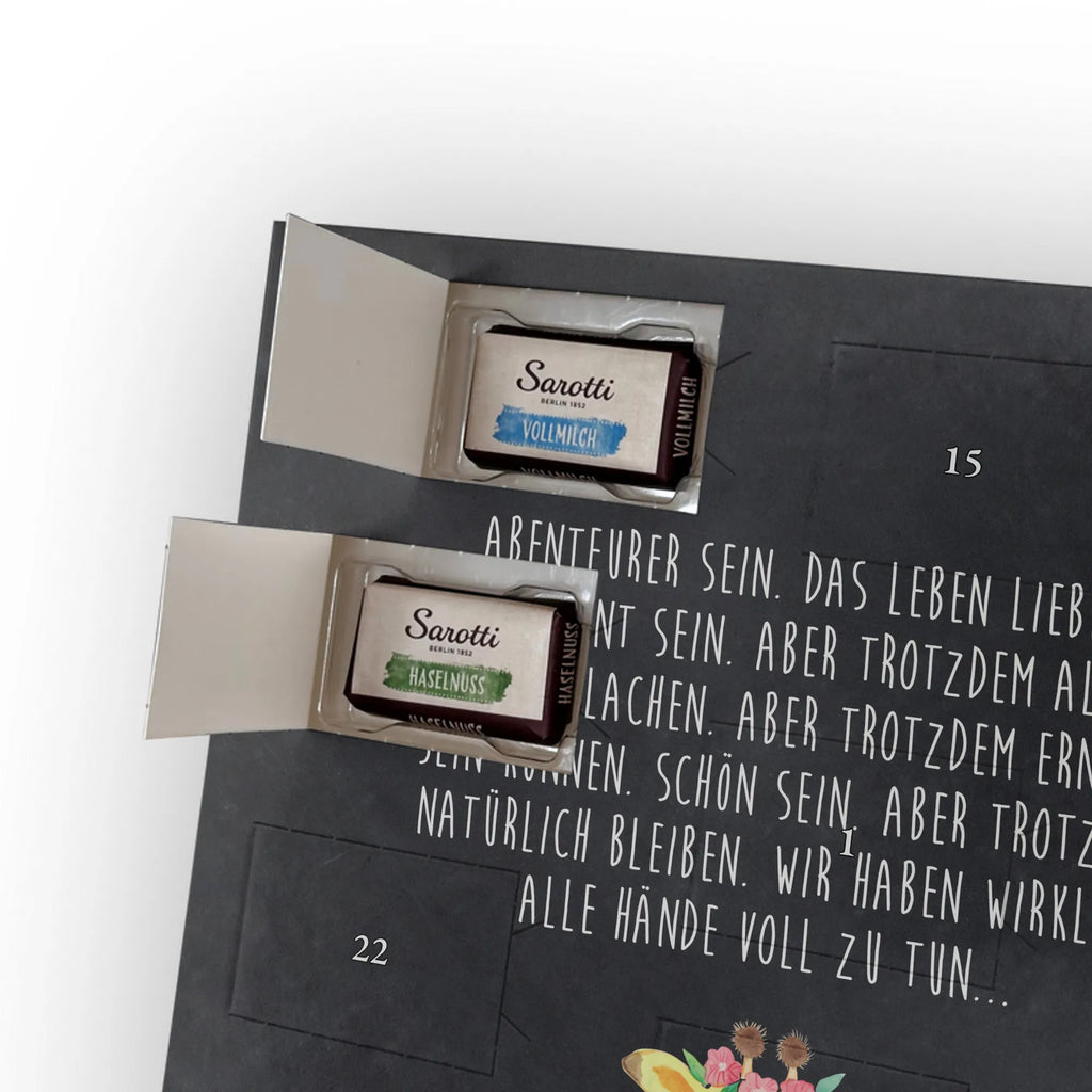  żyrafa Wieniec kwiatów Personalisierter Schoko Foto Adventskalender, Afrika, Wildtiere, Giraffe, Blumenkranz, Abenteurer, Selbstliebe, Freundin