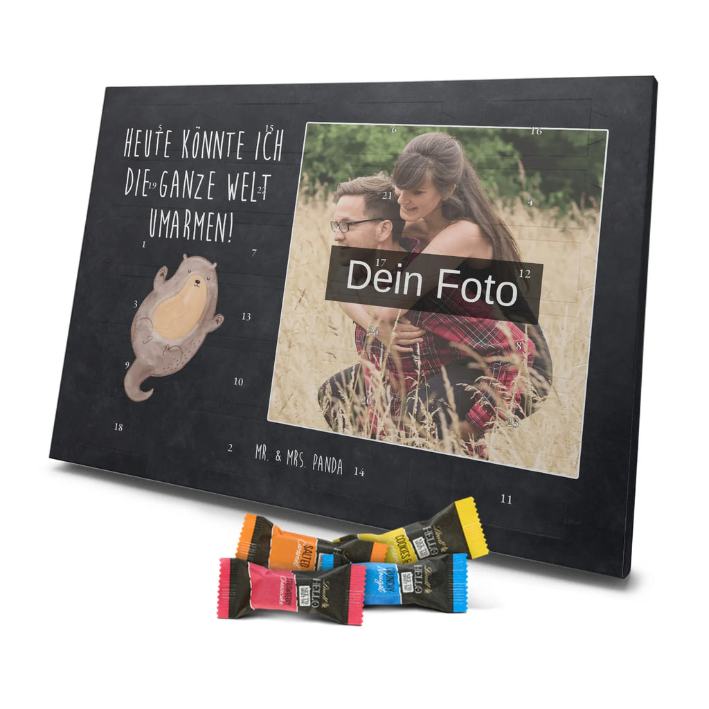 Personalisierter Schoko Foto Adventskalender Otter Umarmen Personalisierter Schoko Foto Adventskalender, Fischotter, Seeotter, Otter, Otter Seeotter See Otter