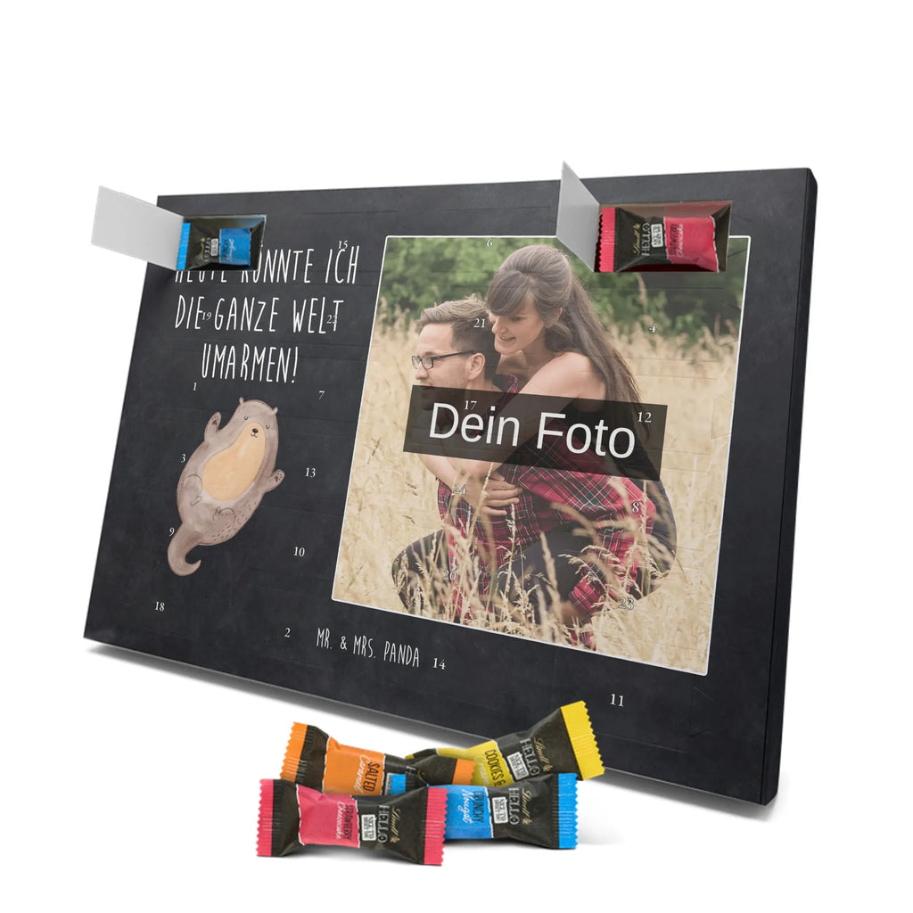 Personalisierter Schoko Foto Adventskalender Otter Umarmen Personalisierter Schoko Foto Adventskalender, Fischotter, Seeotter, Otter, Otter Seeotter See Otter