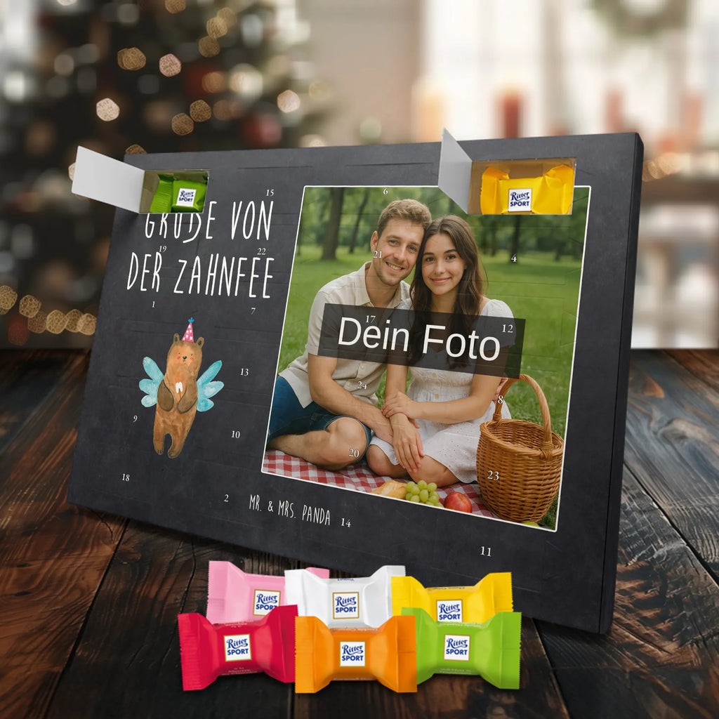  bear tooth fairy Personalisierter Schoko Foto Adventskalender, Bär, Teddybär, Teddy, Erster Zahn, Zahnfee, Milchzahn, Fee