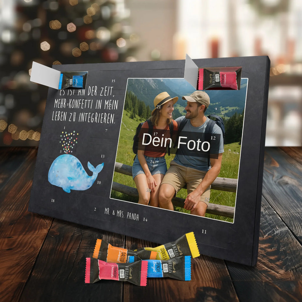 Personalisierter Schoko Foto Adventskalender Wal Konfetti Personalisierter Schoko Foto Adventskalender, Meerestiere, Urlaub, Meer, Diät, Lebensabschnitt, Abnehmen, Konfetti, Geburtstag, Wal, Neuanfang, Trennung, Motivation, Wale, Neustart