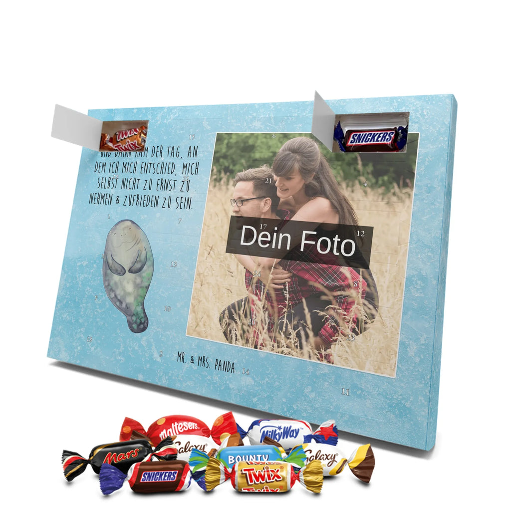 Personalisierter Schoko Foto Adventskalender Seekuh Happy Personalisierter Schoko Foto Adventskalender, Meerestiere, Urlaub, Meer, Liebeskummer, Achtsamkeit, Neustart, Seekühe, Respekt, Selbstliebe, Neuanfang, Seekuh, Freundin, Zufrieden