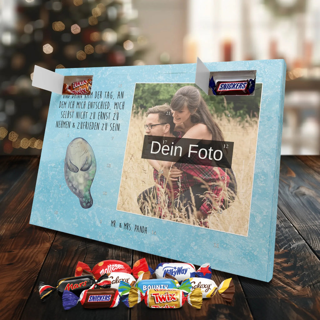 Personalisierter Schoko Foto Adventskalender Seekuh Happy Personalisierter Schoko Foto Adventskalender, Meerestiere, Urlaub, Meer, Liebeskummer, Achtsamkeit, Neustart, Seekühe, Respekt, Selbstliebe, Neuanfang, Seekuh, Freundin, Zufrieden