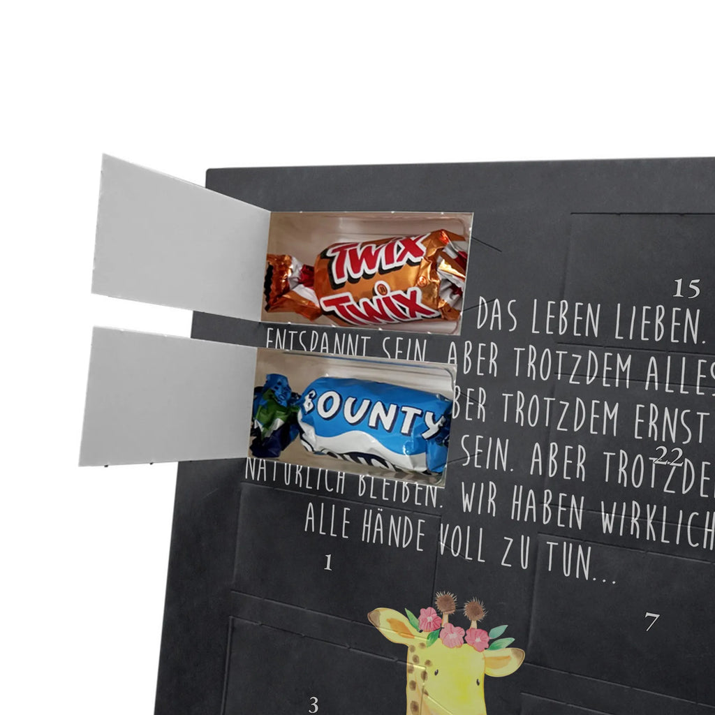  żyrafa Wieniec kwiatów Personalisierter Schoko Foto Adventskalender, Afrika, Wildtiere, Giraffe, Blumenkranz, Abenteurer, Selbstliebe, Freundin