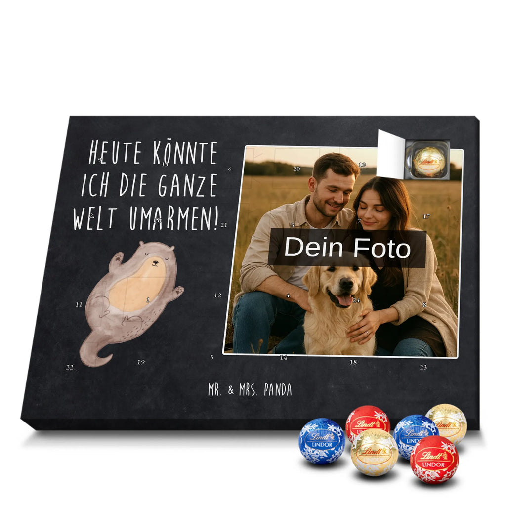 Personalisierter Schoko Foto Adventskalender Otter Umarmen Personalisierter Schoko Foto Adventskalender, Fischotter, Seeotter, Otter, Otter Seeotter See Otter