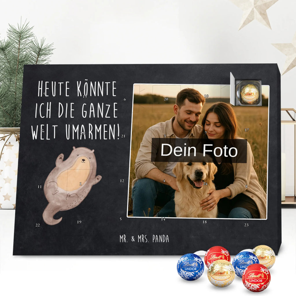 Personalisierter Schoko Foto Adventskalender Otter Umarmen Personalisierter Schoko Foto Adventskalender, Fischotter, Seeotter, Otter, Otter Seeotter See Otter