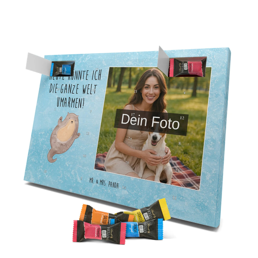 Personalisierter Schoko Foto Adventskalender Otter Umarmen Personalisierter Schoko Foto Adventskalender, Fischotter, Seeotter, Otter, Otter Seeotter See Otter