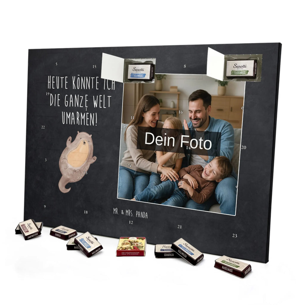 Personalisierter Schoko Foto Adventskalender Otter Umarmen Personalisierter Schoko Foto Adventskalender, Fischotter, Seeotter, Otter, Otter Seeotter See Otter