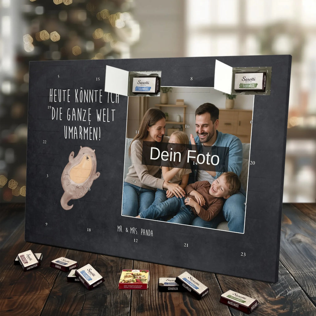Personalisierter Schoko Foto Adventskalender Otter Umarmen Personalisierter Schoko Foto Adventskalender, Fischotter, Seeotter, Otter, Otter Seeotter See Otter