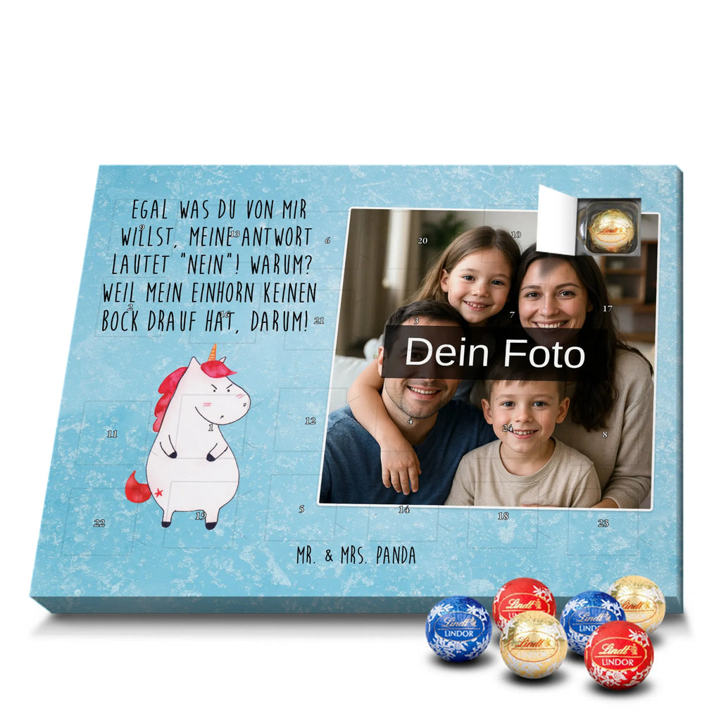 Personalisierter Schoko Foto Adventskalender Einhorn Wut Personalisierter Schoko Foto Adventskalender, Unicorn, Einhorn, Einhörner, Einhorn Deko, Arbeit, Ansage, Nein, Büro, wütend, Lustlos, Geschenk, Lustig, Realität, Dumme Fragen, Spaß