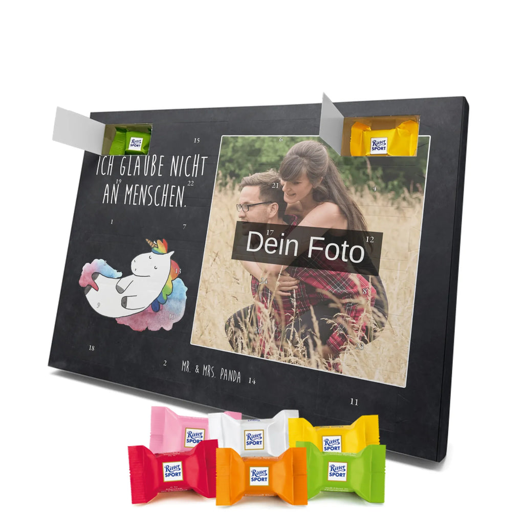Personalisierter Schoko Foto Adventskalender Einhorn Wolke 7 Personalisierter Schoko Foto Adventskalender, Unicorn, Einhorn, Einhörner, Einhorn Deko, Lächeln, Geschenk, Lustig, Verliebt, Witzig, Realität, Glaube, Menschen