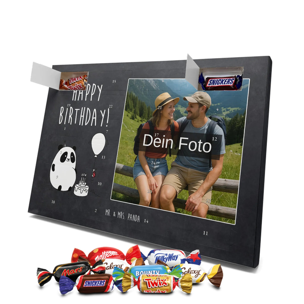  Panda urodziny Personalisierter Schoko Foto Adventskalender