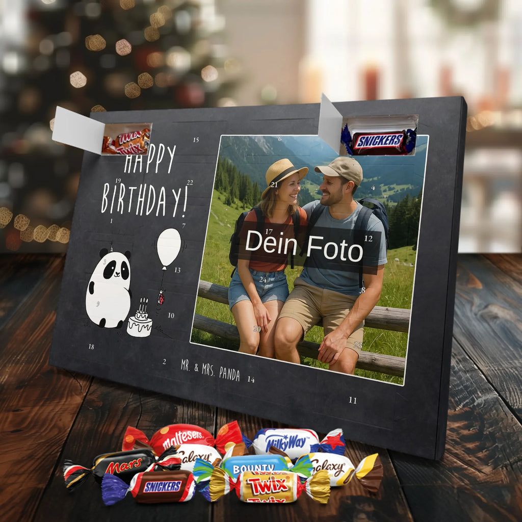  Panda urodziny Personalisierter Schoko Foto Adventskalender