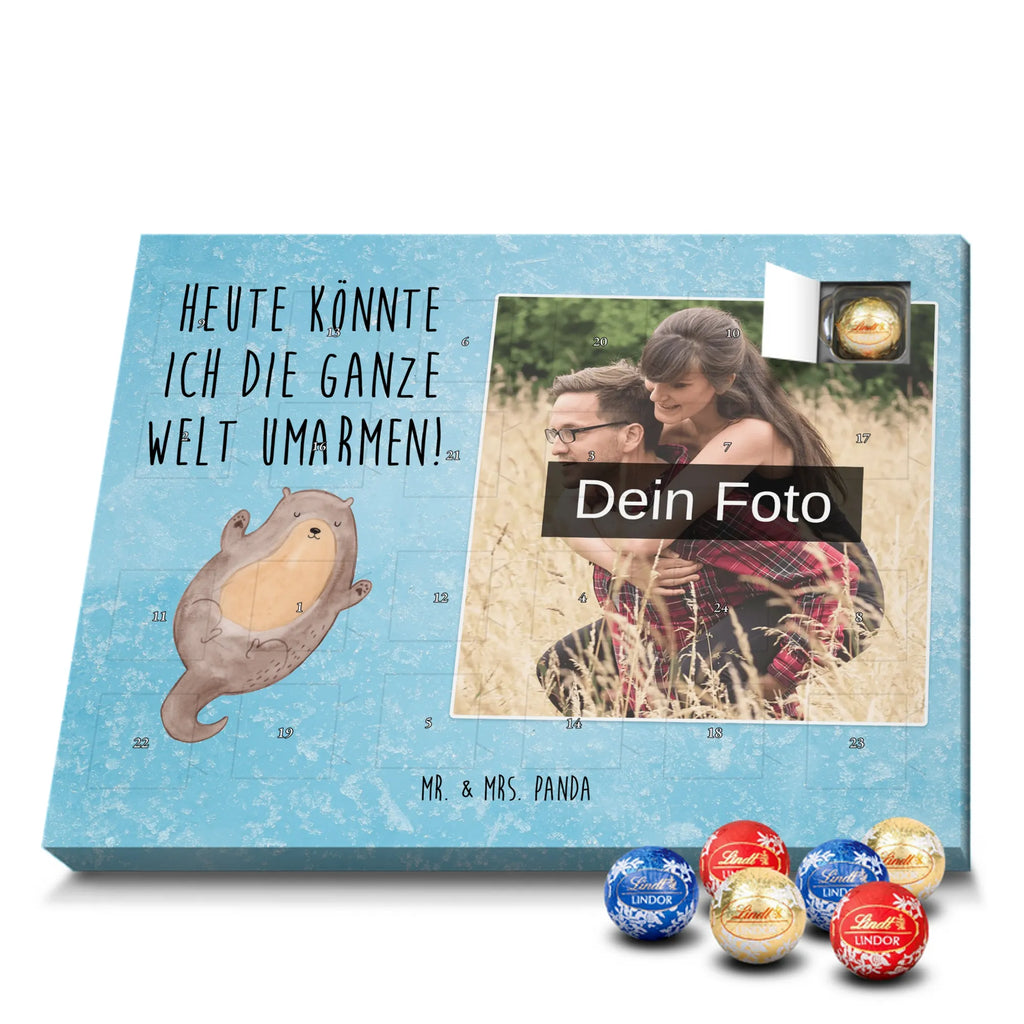 Personalisierter Schoko Foto Adventskalender Otter Umarmen Personalisierter Schoko Foto Adventskalender, Fischotter, Seeotter, Otter, Otter Seeotter See Otter