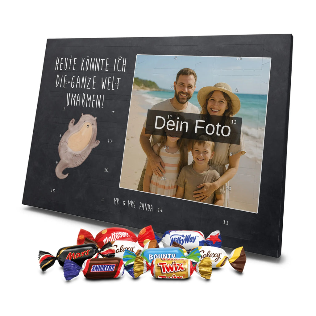 Personalisierter Schoko Foto Adventskalender Otter Umarmen Personalisierter Schoko Foto Adventskalender, Fischotter, Seeotter, Otter, Otter Seeotter See Otter
