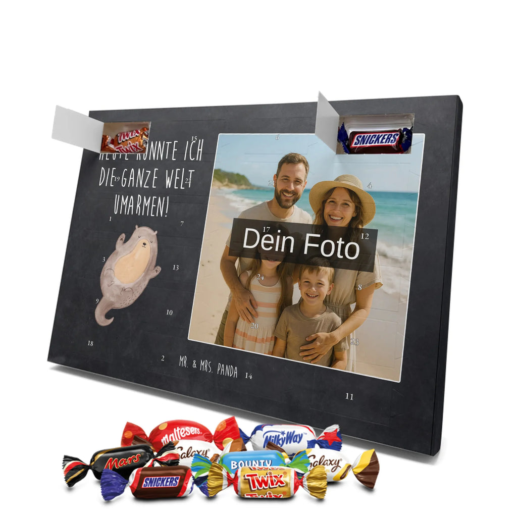 Personalisierter Schoko Foto Adventskalender Otter Umarmen Personalisierter Schoko Foto Adventskalender, Fischotter, Seeotter, Otter, Otter Seeotter See Otter