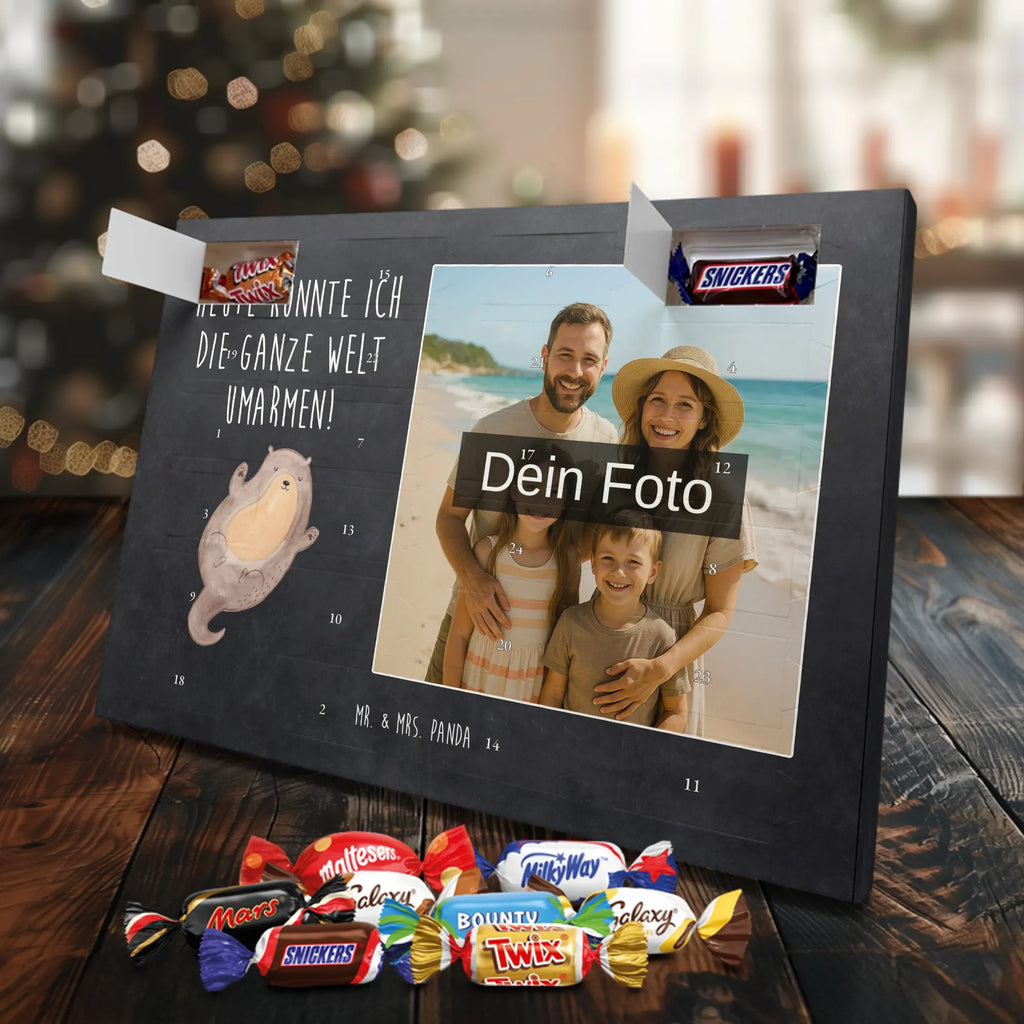 Personalisierter Schoko Foto Adventskalender Otter Umarmen Personalisierter Schoko Foto Adventskalender, Fischotter, Seeotter, Otter, Otter Seeotter See Otter
