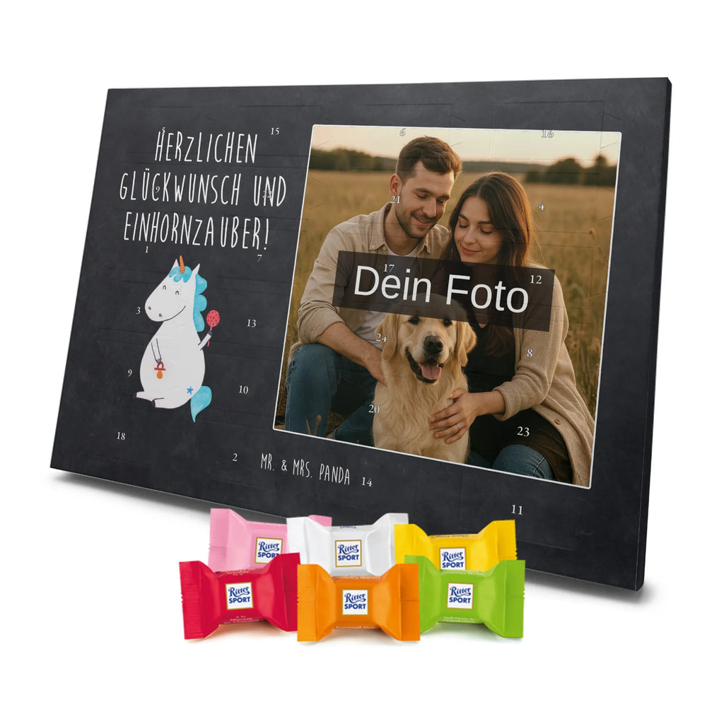 Personalisierter Schoko Foto Adventskalender Einhorn Baby Personalisierter Schoko Foto Adventskalender, Unicorn, Einhorn, Einhörner, Einhorn Deko, Babyglück, Schnuller, Erstes Kind, Mutter, Party, Geburt, Geburtstag, Eltern, Kind, Nachwuchs, Baby