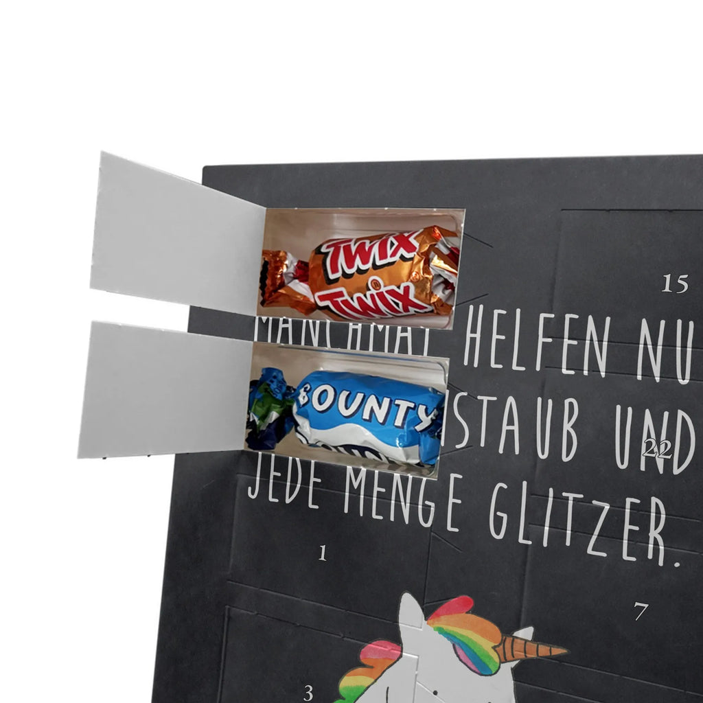  Jednorożec Smutny Personalisierter Schoko Foto Adventskalender, Unicorn, Einhorn, Einhörner, Einhorn Deko, Liebe, Blume, Glitzer, Trösten. Freundschaft, Trauer, Freunde, Grußkarte