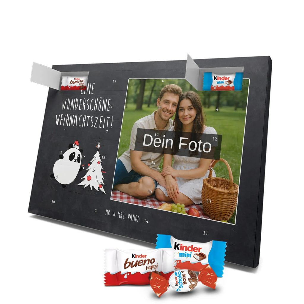  Panda Christmas Time Personalisierter Schoko Foto Adventskalender