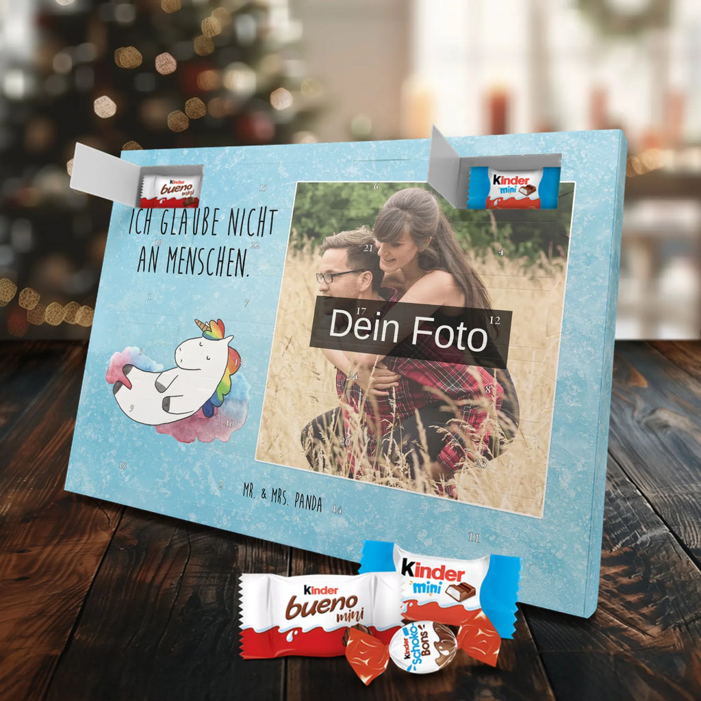 Personalisierter Schoko Foto Adventskalender Einhorn Wolke 7 Personalisierter Schoko Foto Adventskalender, Unicorn, Einhorn, Einhörner, Einhorn Deko, Lächeln, Geschenk, Lustig, Verliebt, Witzig, Realität, Glaube, Menschen