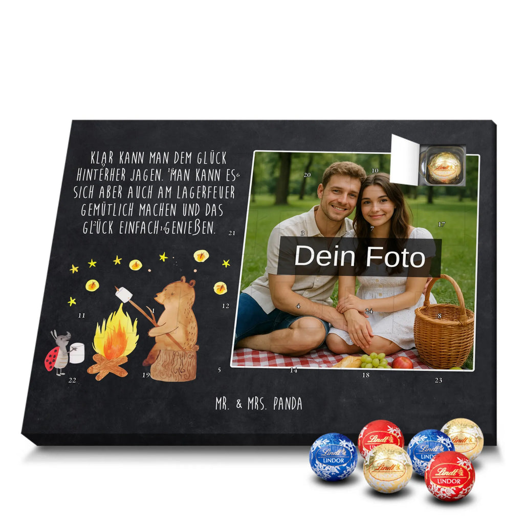 Personalisierter Schoko Foto Adventskalender Bär & Marienkäfer Lagerfeuer Personalisierter Schoko Foto Adventskalender, Teddy, Bär, Teddybär, Lagerfeuer