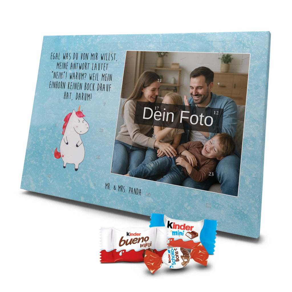 Personalisierter Schoko Foto Adventskalender Einhorn Wut Personalisierter Schoko Foto Adventskalender, Unicorn, Einhorn, Einhörner, Einhorn Deko, Arbeit, Ansage, Nein, Büro, wütend, Lustlos, Geschenk, Lustig, Realität, Dumme Fragen, Spaß