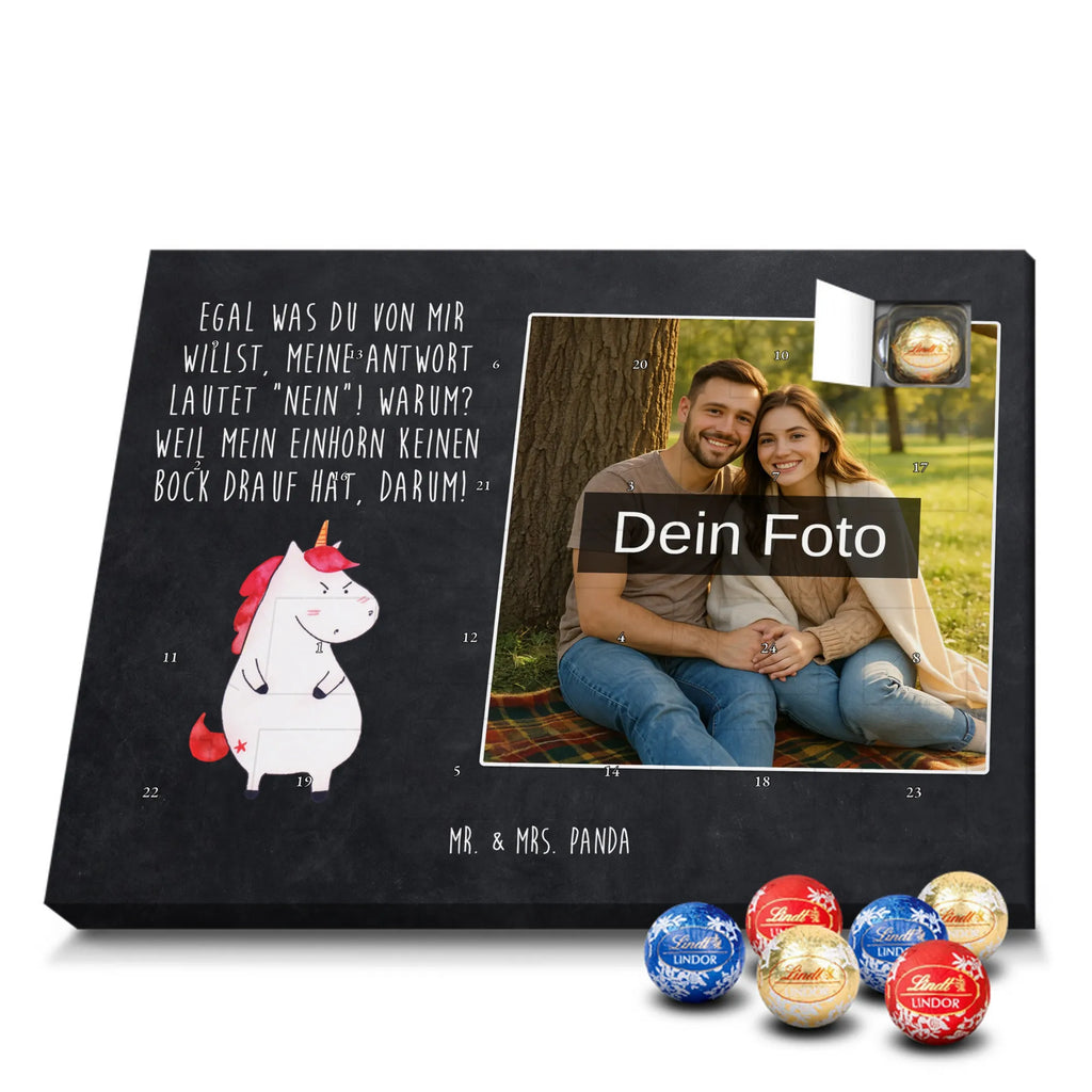 Personalisierter Schoko Foto Adventskalender Einhorn Wut Personalisierter Schoko Foto Adventskalender, Unicorn, Einhorn, Einhörner, Einhorn Deko, Arbeit, Ansage, Nein, Büro, wütend, Lustlos, Geschenk, Lustig, Realität, Dumme Fragen, Spaß