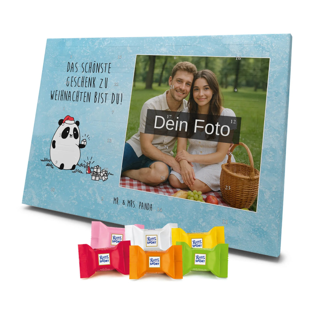  Panda Prezent świąteczny Personalisierter Schoko Foto Adventskalender