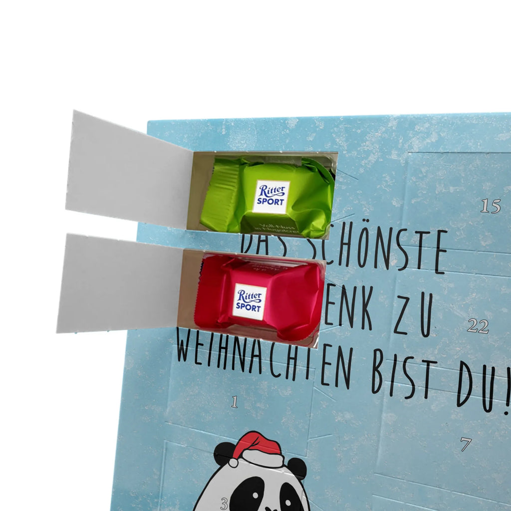  Panda Prezent świąteczny Personalisierter Schoko Foto Adventskalender