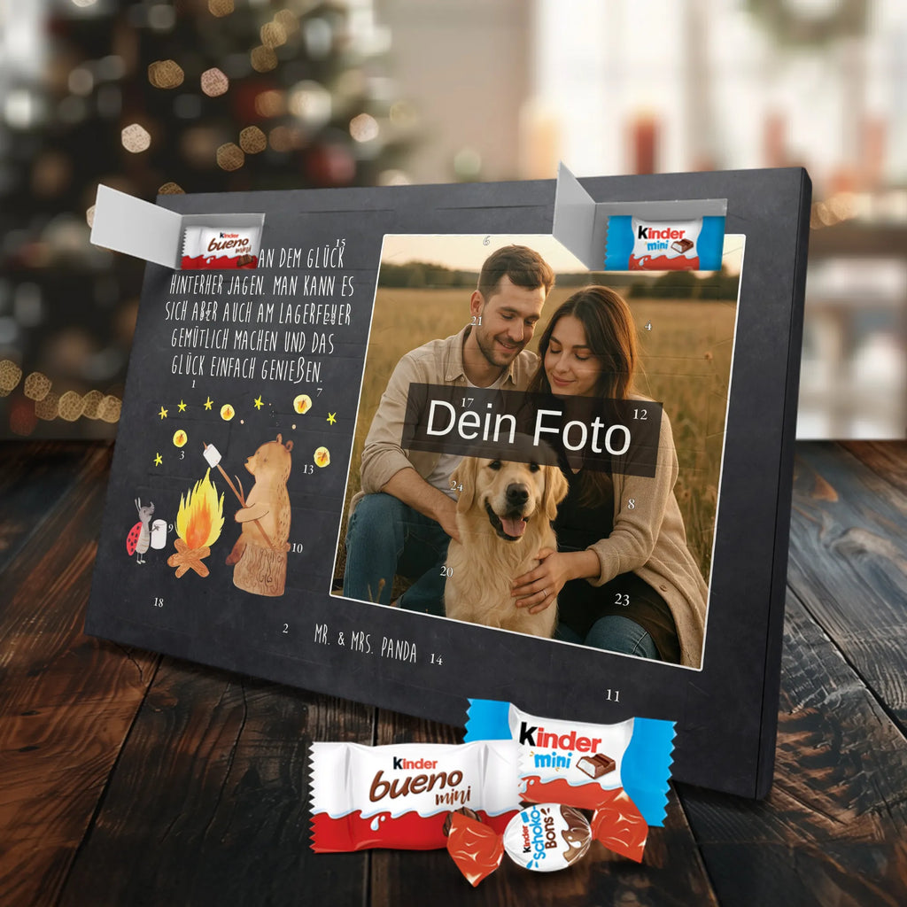 Personalisierter Schoko Foto Adventskalender Bär & Marienkäfer Lagerfeuer Personalisierter Schoko Foto Adventskalender, Teddy, Bär, Teddybär, Lagerfeuer