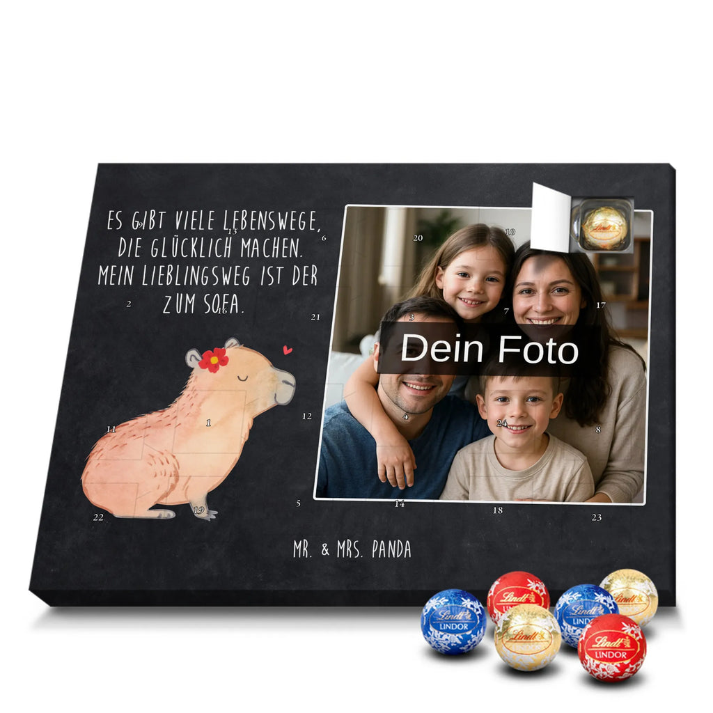 Personalisierter Schoko Foto Adventskalender Capybara Blume Personalisierter Schoko Foto Adventskalender, Gute Laune, Lustige Sprüche, Tiere, Tiermotive, Capybara