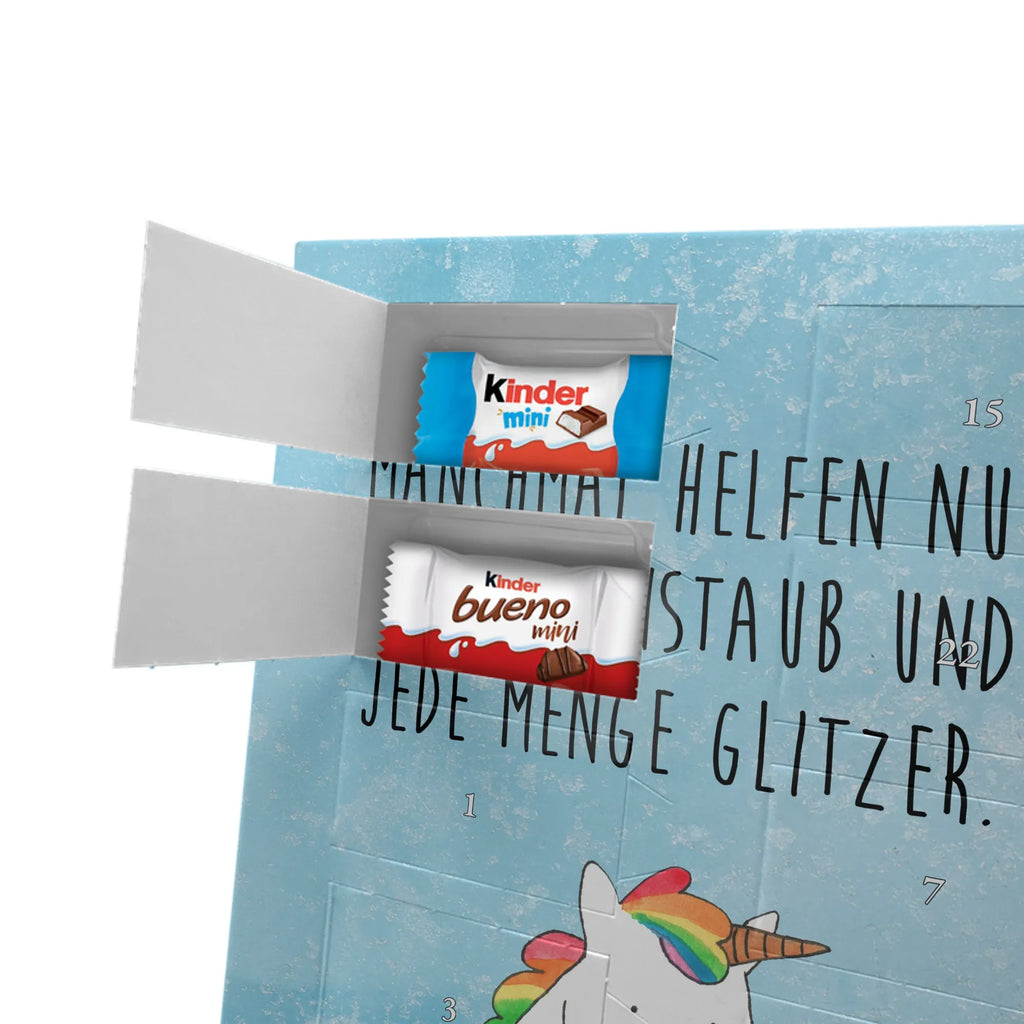  Jednorożec Smutny Personalisierter Schoko Foto Adventskalender, Unicorn, Einhorn, Einhörner, Einhorn Deko, Liebe, Blume, Glitzer, Trösten. Freundschaft, Trauer, Freunde, Grußkarte