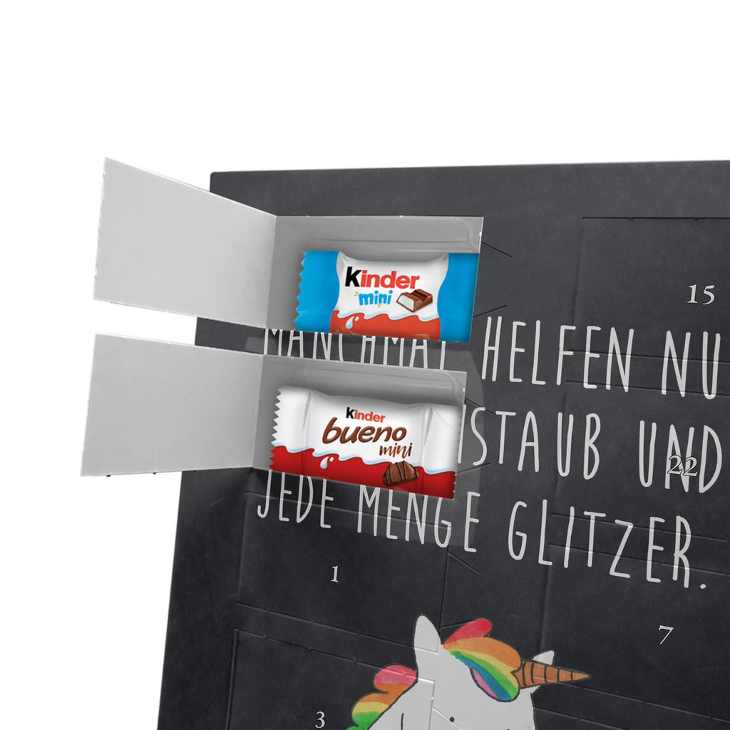  Jednorożec Smutny Personalisierter Schoko Foto Adventskalender, Unicorn, Einhorn, Einhörner, Einhorn Deko, Liebe, Blume, Glitzer, Trösten. Freundschaft, Trauer, Freunde, Grußkarte