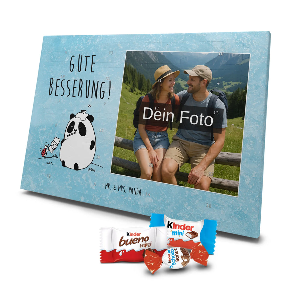  Panda Get well soon Personalisierter Schoko Foto Adventskalender