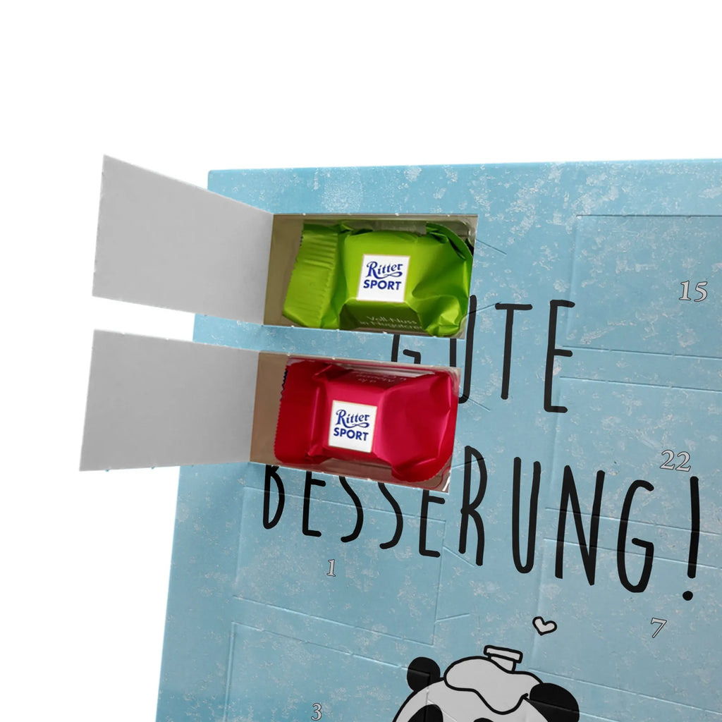  Panda Get well soon Personalisierter Schoko Foto Adventskalender