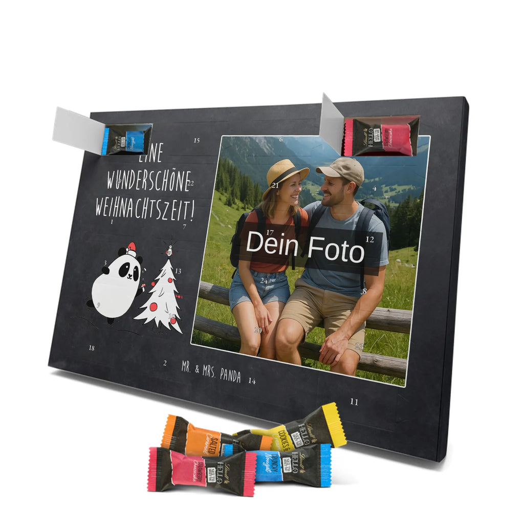  Panda Christmas Time Personalisierter Schoko Foto Adventskalender