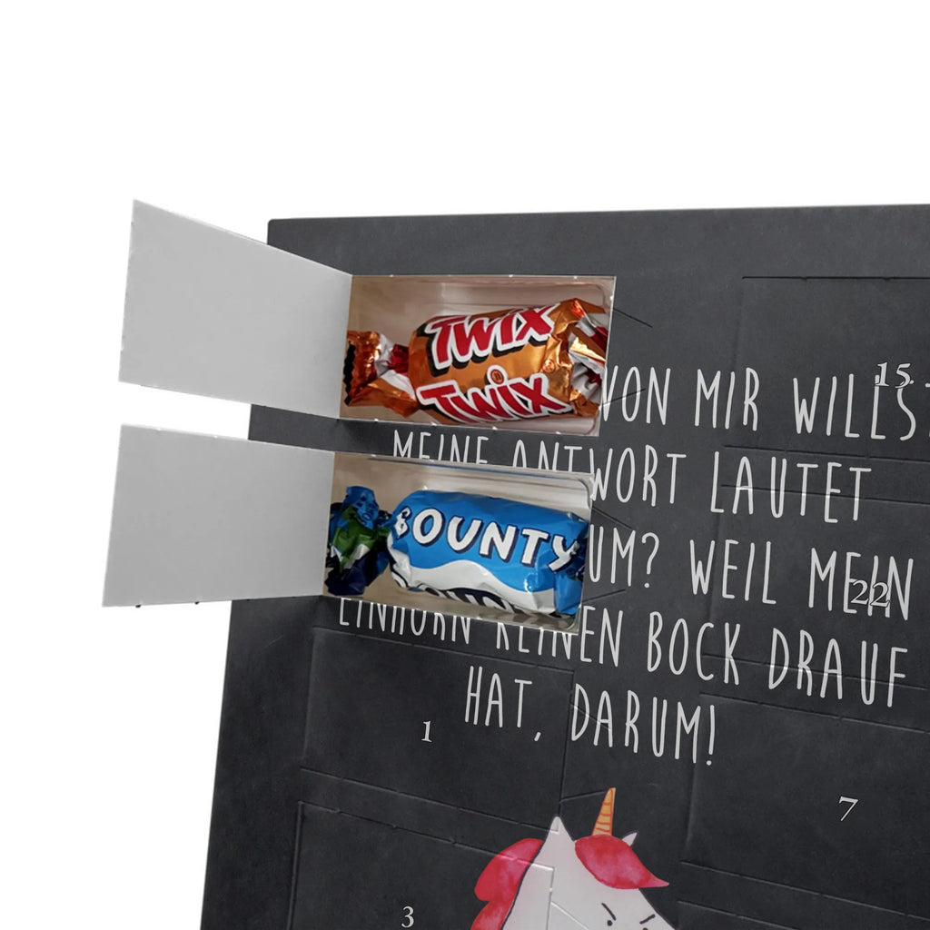 Personalisierter Schoko Foto Adventskalender Einhorn Wut Personalisierter Schoko Foto Adventskalender, Unicorn, Einhorn, Einhörner, Einhorn Deko, Arbeit, Ansage, Nein, Büro, wütend, Lustlos, Geschenk, Lustig, Realität, Dumme Fragen, Spaß