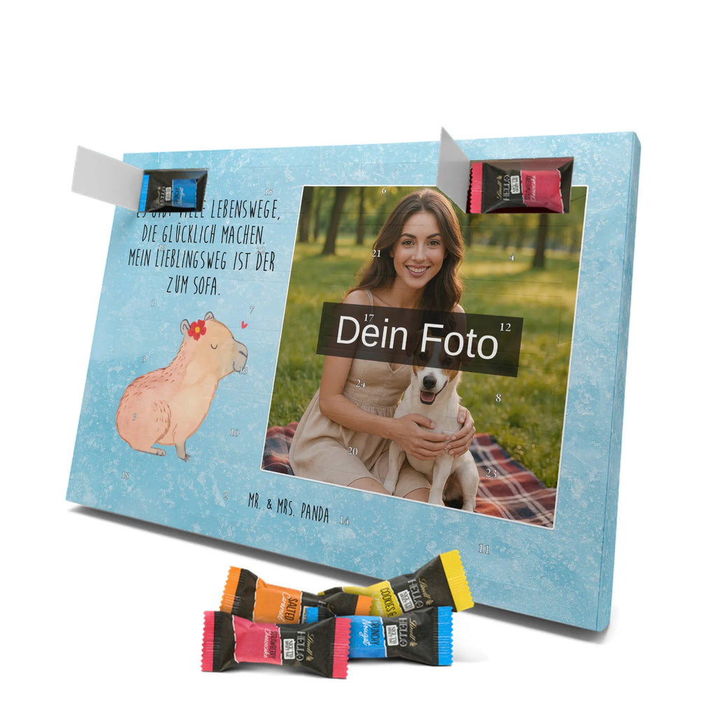 Personalisierter Schoko Foto Adventskalender Capybara Blume Personalisierter Schoko Foto Adventskalender, Gute Laune, Lustige Sprüche, Tiere, Tiermotive, Capybara