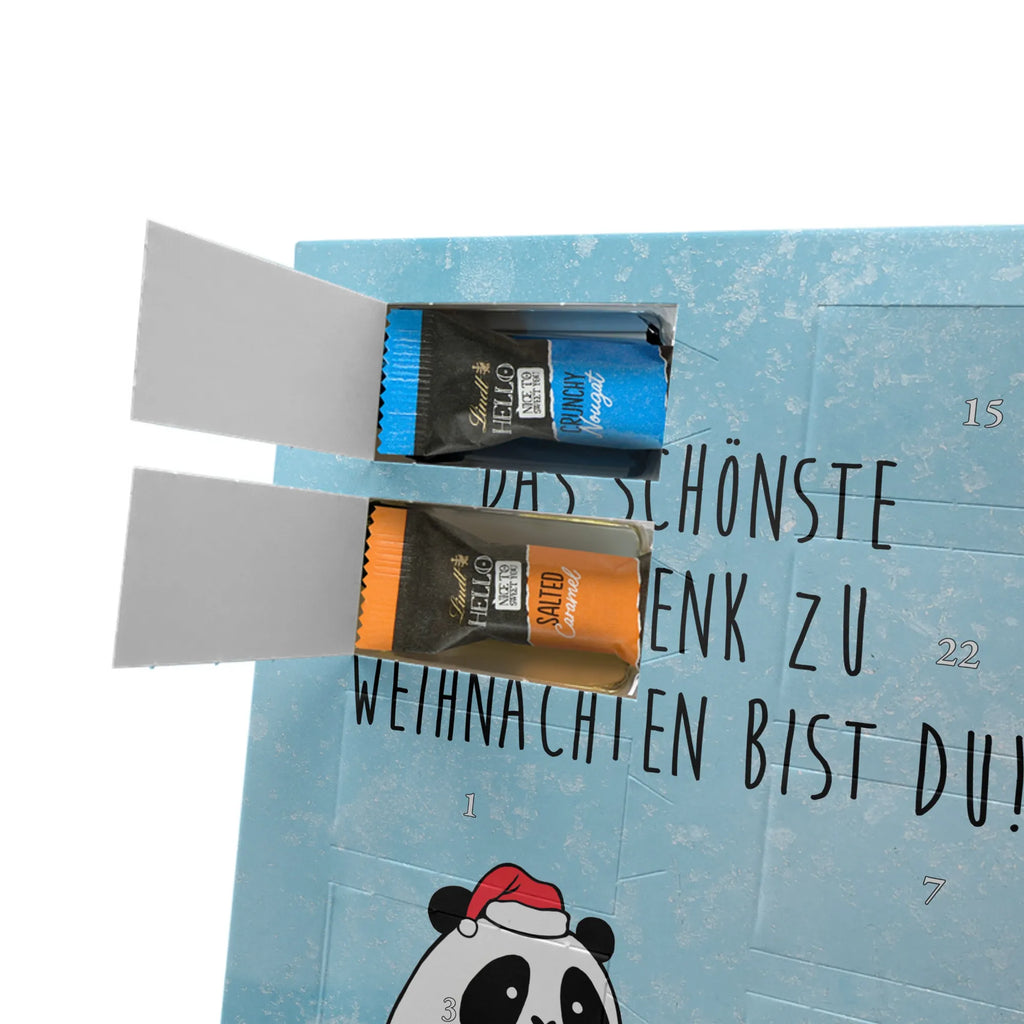  Panda Prezent świąteczny Personalisierter Schoko Foto Adventskalender