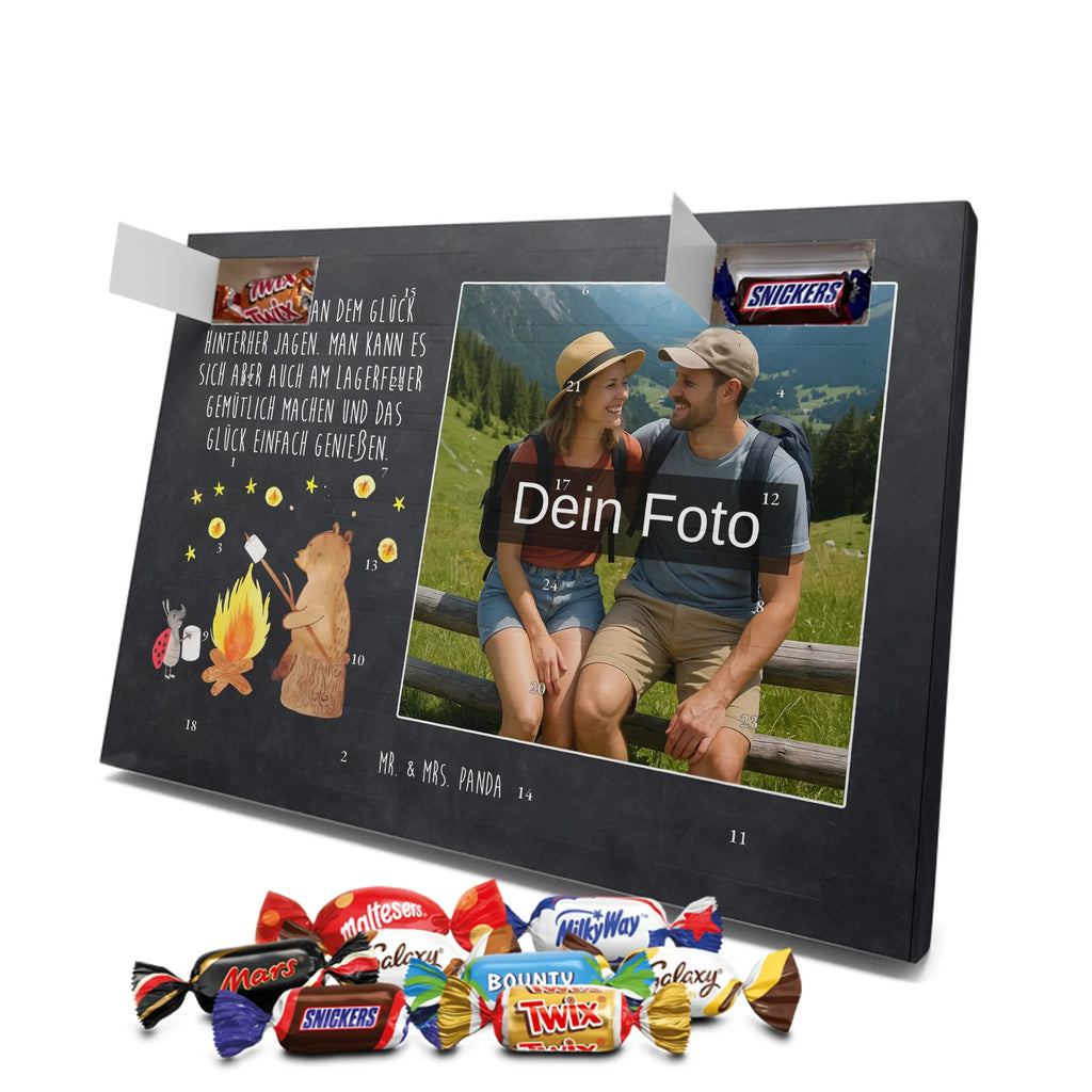 Personalisierter Schoko Foto Adventskalender Bär & Marienkäfer Lagerfeuer Personalisierter Schoko Foto Adventskalender, Teddy, Bär, Teddybär, Lagerfeuer