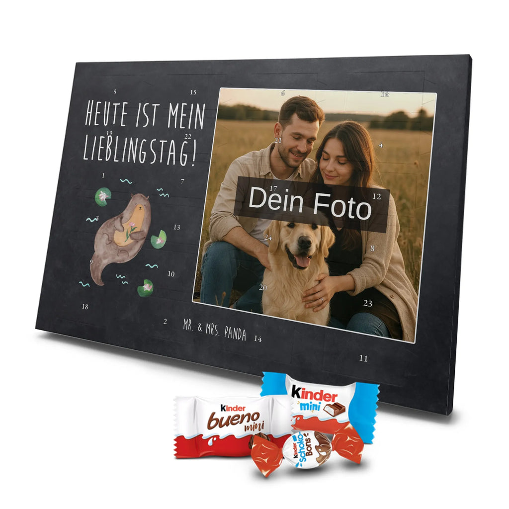 Personalisierter Schoko Foto Adventskalender Otter Seerose Personalisierter Schoko Foto Adventskalender, Fischotter, Seeotter, Otter, Otter Seeotter See Otter
