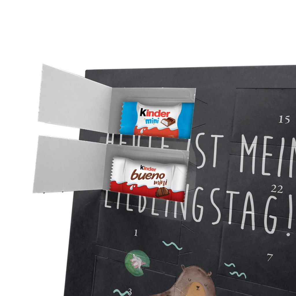 Personalisierter Schoko Foto Adventskalender Otter Seerose Personalisierter Schoko Foto Adventskalender, Fischotter, Seeotter, Otter, Otter Seeotter See Otter