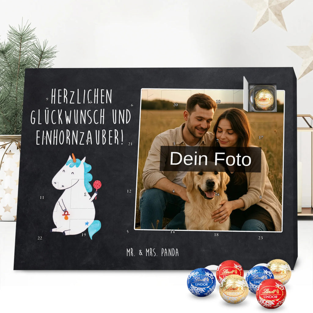 Personalisierter Schoko Foto Adventskalender Einhorn Baby Personalisierter Schoko Foto Adventskalender, Unicorn, Einhorn, Einhörner, Einhorn Deko, Babyglück, Schnuller, Erstes Kind, Mutter, Party, Geburt, Geburtstag, Eltern, Kind, Nachwuchs, Baby