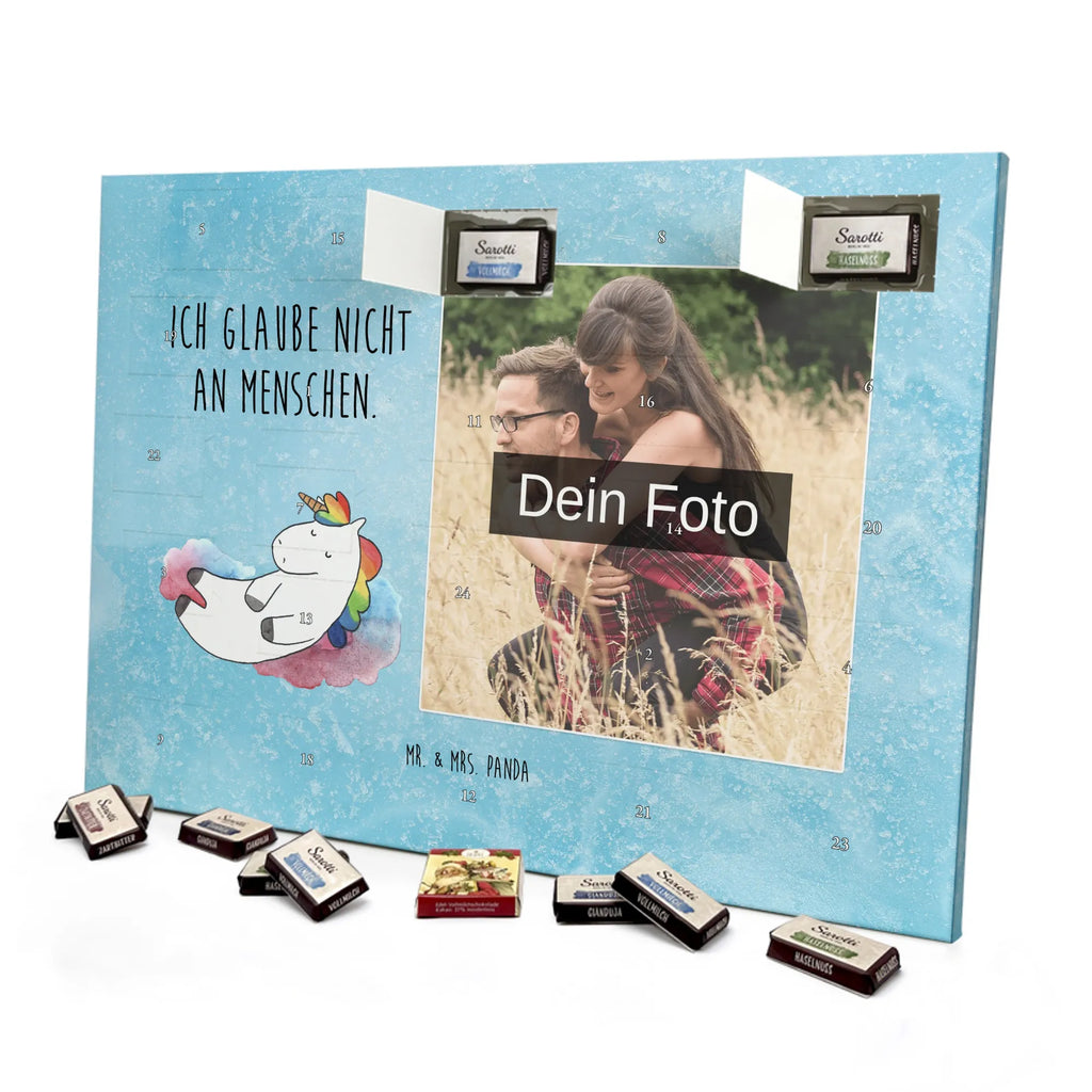 Personalisierter Schoko Foto Adventskalender Einhorn Wolke 7 Personalisierter Schoko Foto Adventskalender, Unicorn, Einhorn, Einhörner, Einhorn Deko, Lächeln, Geschenk, Lustig, Verliebt, Witzig, Realität, Glaube, Menschen