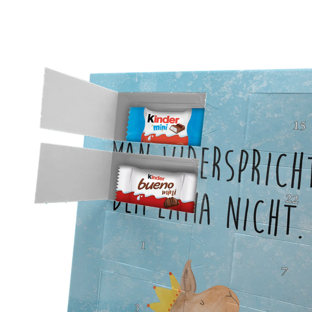 Personalisierter Schoko Foto Adventskalender Lamakopf König Personalisierter Schoko Foto Adventskalender, Lama, Alpaka, Abi, Kollegin, Chef, König, Vorgesetzter, Lamas, Abitur, Mama, Büro Kollege, Königin, Freundin, Papa
