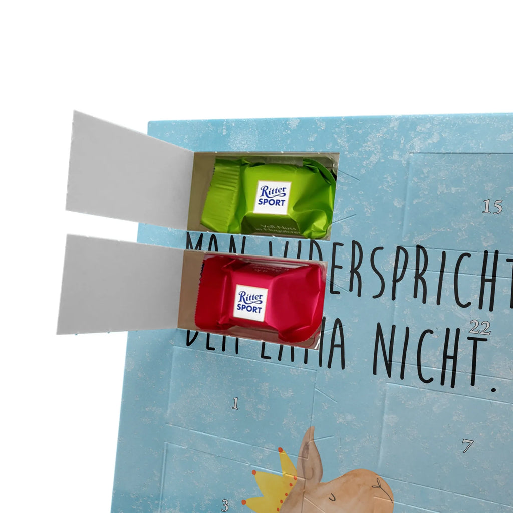 Personalisierter Schoko Foto Adventskalender Lamakopf König Personalisierter Schoko Foto Adventskalender, Lama, Alpaka, Abi, Kollegin, Chef, König, Vorgesetzter, Lamas, Abitur, Mama, Büro Kollege, Königin, Freundin, Papa