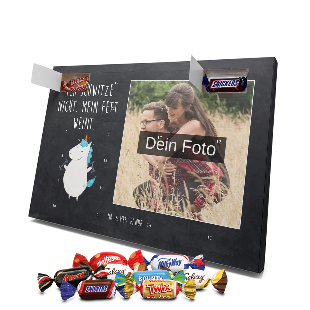 Personalisierter Schoko Foto Adventskalender Einhorn Fitness Personalisierter Schoko Foto Adventskalender, Unicorn, Einhorn, Einhörner, Einhorn Deko, Diät, Gym, Pumpen, Fitnessstudio, Sixpack, Sport, Abnehmen, Geräte, Fitness
